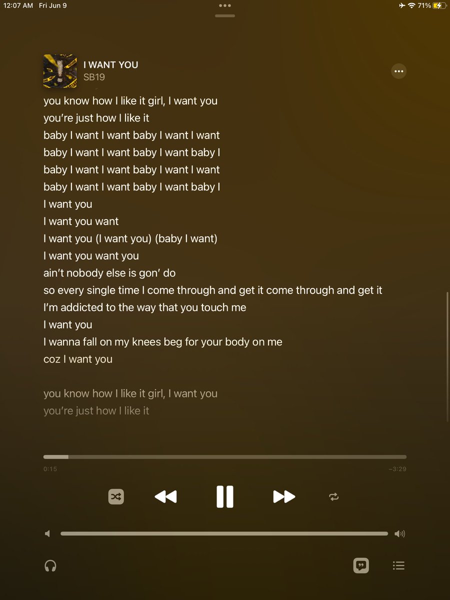 I WANT YOU LYRICS 😭😭😭😭😭😭😭

D-DAY PAGTATAG EP RELEASE
@SB19Official #SB19
#GENTO_5MILLIONViews