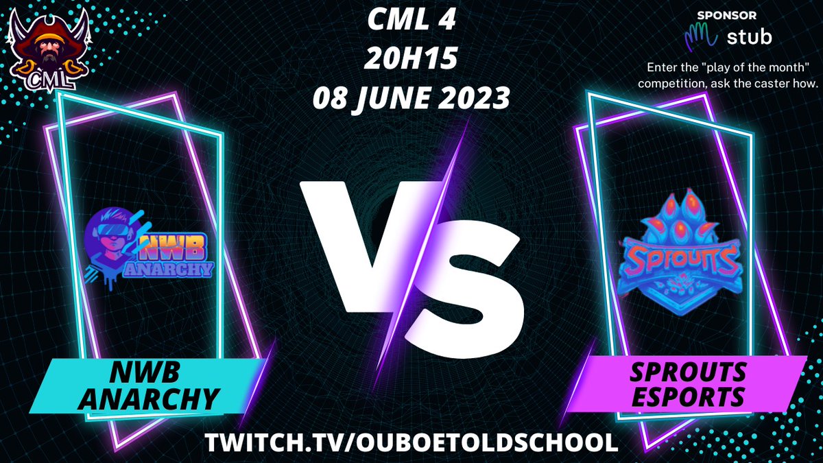 C_M_L_Dota2's tweet photo. CML Ladder Run June.
It's our Birthday Month so there is a prize to be won on both the streams tonight!!!

20:00 - CML 12 - Paragon Gaming vs Feeders Still Unfed
https://t.co/79NZwi2DY4

20:15 - CML 4 - NwB Anarchy vs Sprouts E Sports
https://t.co/SBaasDT41i https://t.co/sZ2BToTmj6