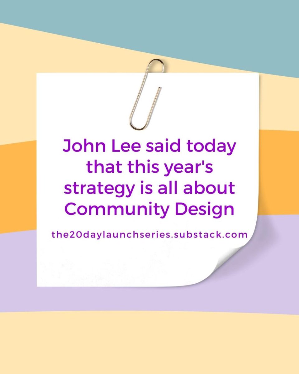 The Creator of the One Click Creator Community, the brilliant Christel @blisshousenetwk , has been talking about the power of Community Design & today the visionary leader @johnleenew echoed those same sentiments. #SmallBusiness #EntrepreneurLife #JohnLeeInspires #CommunityDesign