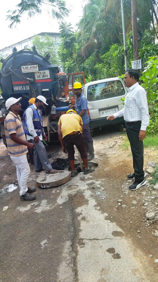 Sir, rectification of frequently sewerage overflow in road no5, banjara hills 
DGM