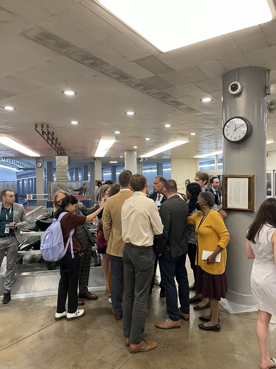 This is the biggest scrum around Boozman I’ve ever seen. Must be farm bill reauth year