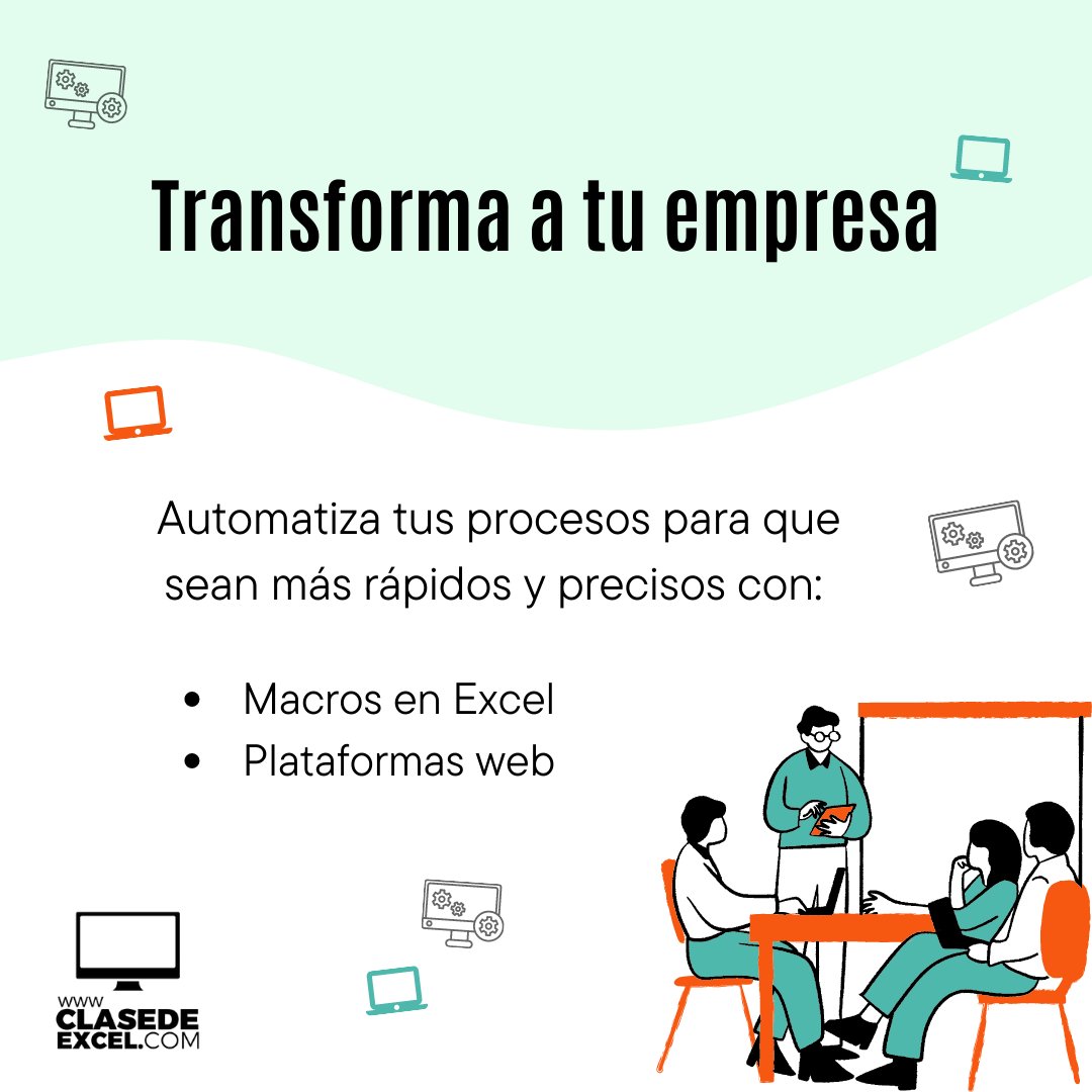 clasedeexcel's tweet image. La tecnología está para ayudarnos, debes aprovecharla para transformar tu negocio 💻, empresa o emprendimiento 📊 y hacer que tus procesos sean más ágiles y sencillos.✅
¡Contáctanos y conoce más! 📲
#ClasedeExcel #Excel #MacrosEnExcel #Automatizacion #automatizaprocesos