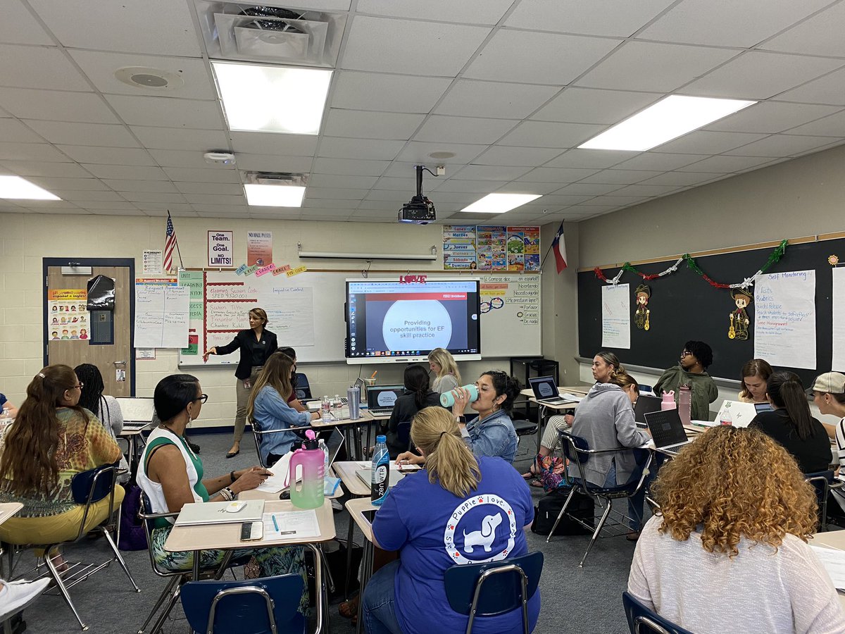 That was a fantastic PD session with Ms. Kohli! I learned so much about Executive Functioning and from the fantastic elementary participants!!! Great job! Great learning experience!! @FBISDStuSupport #FBISDLearns