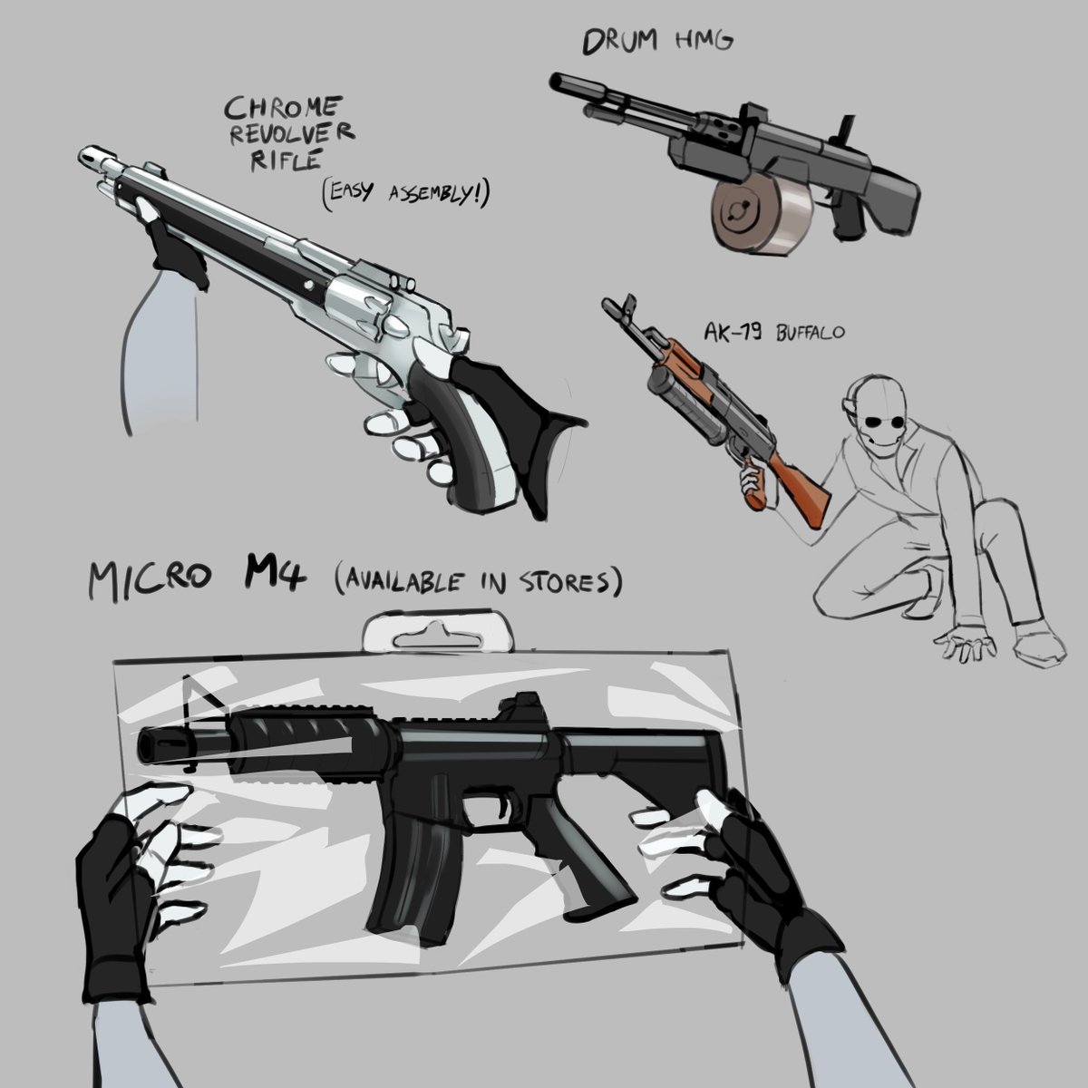 Joey Jazz on Twitter "A couple guns I saw in dreams."