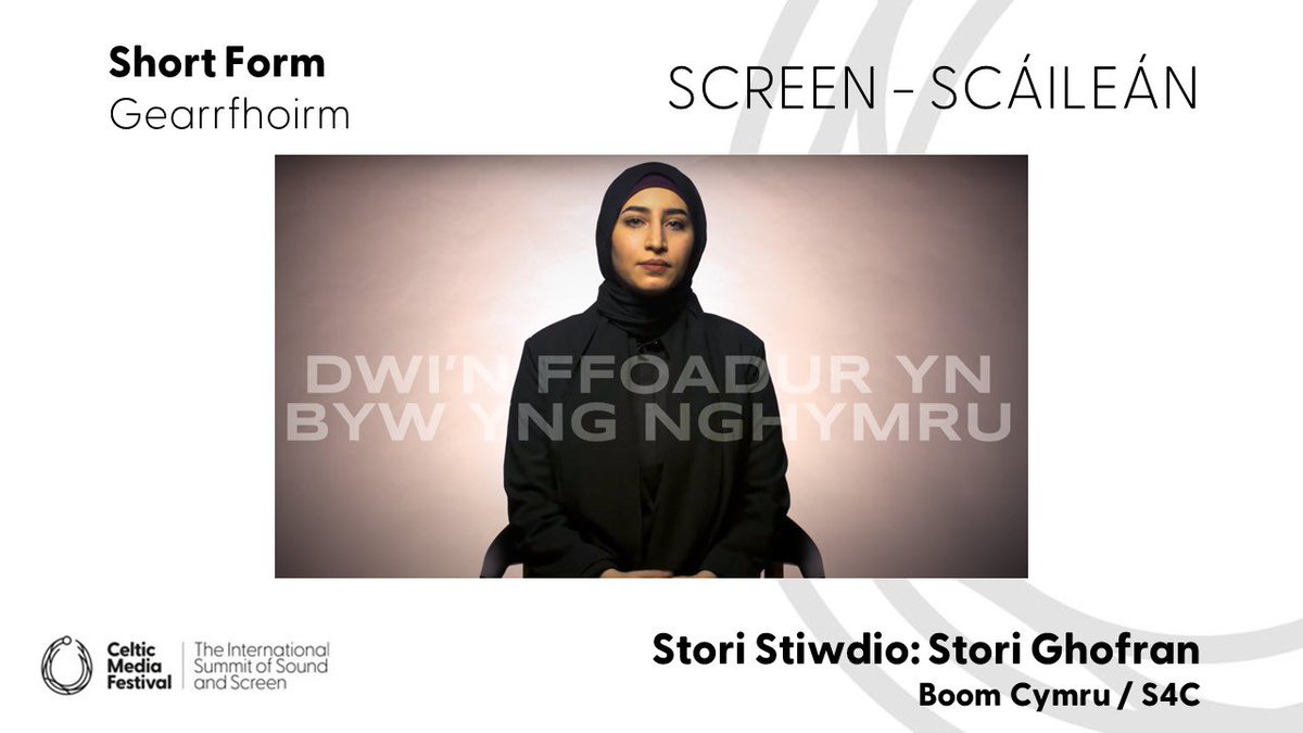 CelticMediaFest's tweet image. The winner for best #ShortForm is Stori Stiwdio: Stori Ghofran @boomcymru @S4C @ywasgS4Cpress #CelticMedia #TorcAwards