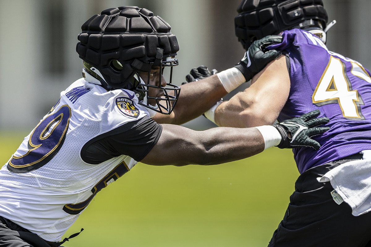 .@maniachamm has been putting in work at OTAs with the @Ravens. He'll be back at it next week at the team's minicamp. (Photos courtesy of the Baltimore Ravens)