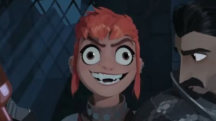 I'm willing to bet the Animators had a lot of fun with Nimona's facial expressions.