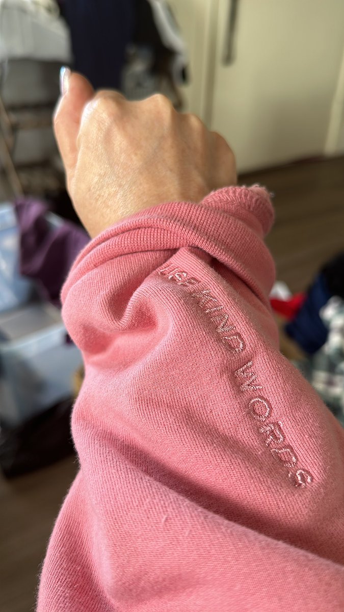 LAlupusLady's tweet image. Feeling strong wearing this @rarebeauty sweatshirt/ @selenagomez forgive the purple #LupusAwareness laundry that photobombed…

#UseKindWords