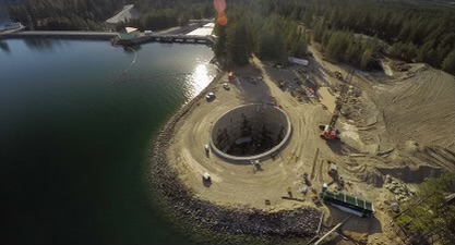 IdahoWaterUsers's tweet photo. Collaborating with the state of Washington, Yakima Tribe and @usbr we were able to tour the new Yakima Basin Integrated Plan (#YBIP) which is a new fish passage facility at #CleElumDam. https://t.co/Nmh3u9X9Lv
