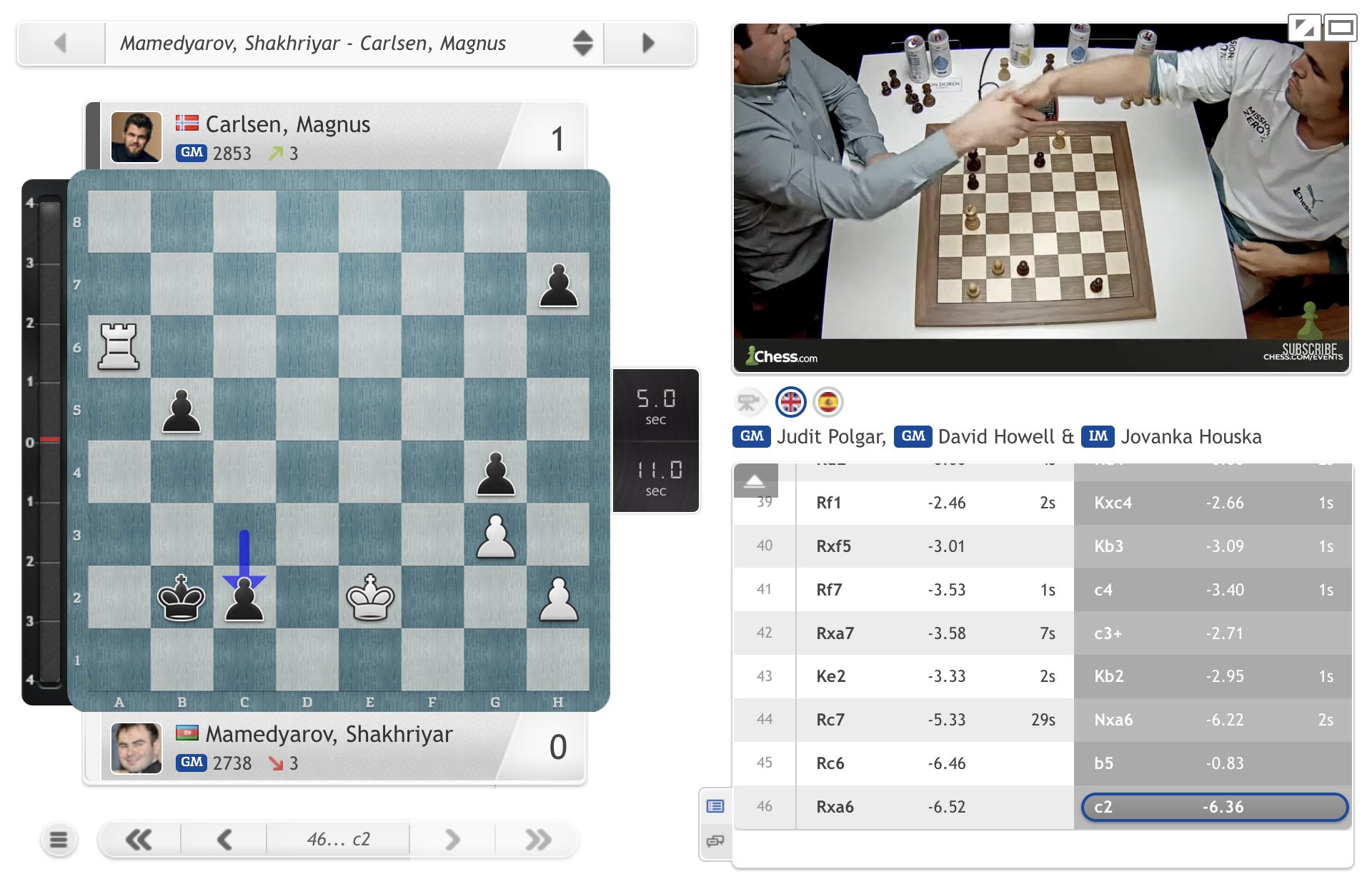 chess24 - Magnus wins