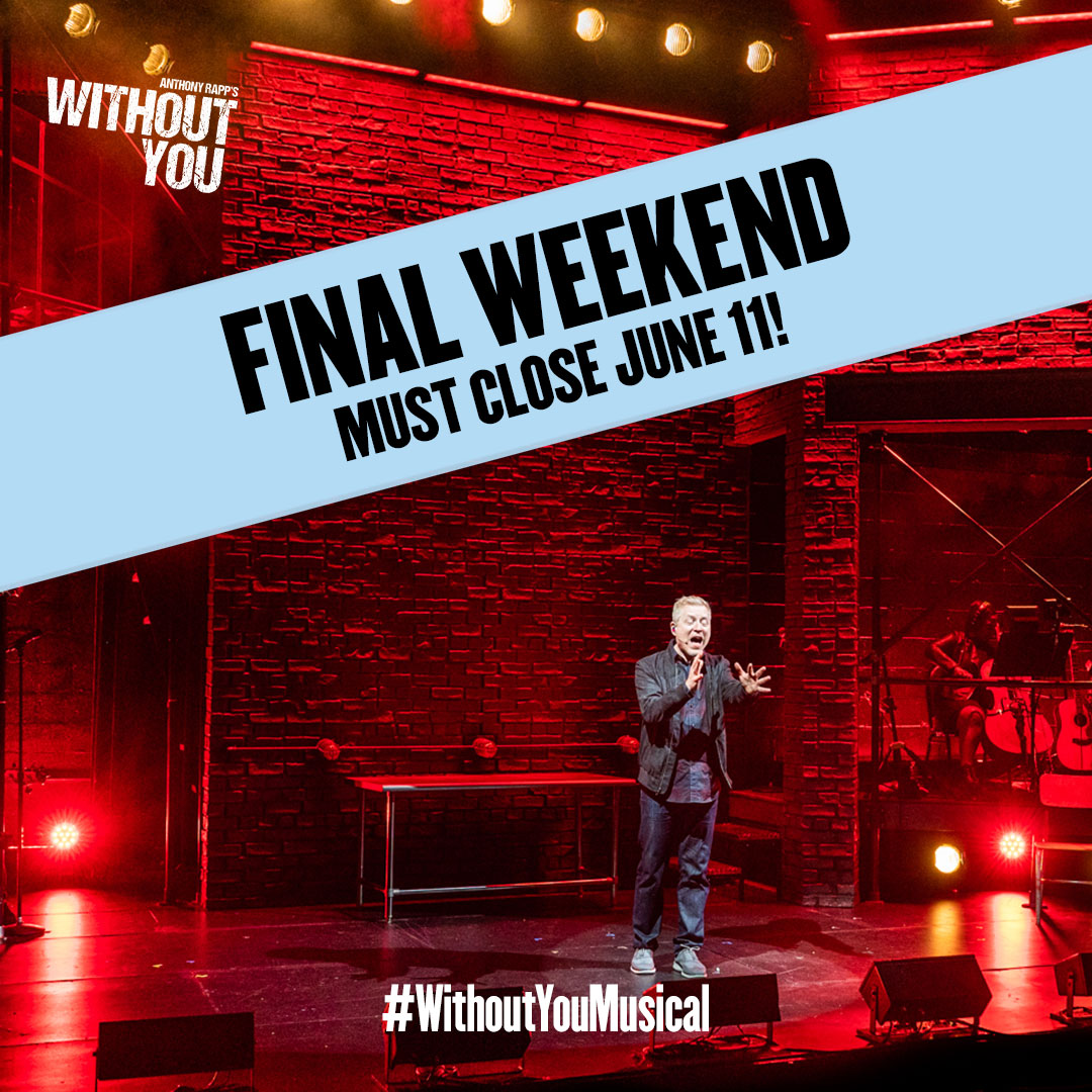 How do you measure a weekend of performances?! Don't miss your chance to join us TONIGHT for our Star Trek talkback with Anthony Rapp &amp; Wilson Cruz as we step into our final weekend of performances here in NYC. Find last minute tickets now at WithoutYouMusical.com!