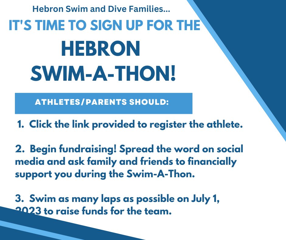 Swim &amp; Dive Parents:
7/1 the athletes will be participating in a Swim-A-Thon and we need your help raising funds in support of them. Please register your athlete now and begin fundraising. Athletes can raise funds even if they can’t be present on July 1.

go.dojiggy.io/hhsswimathon/C…