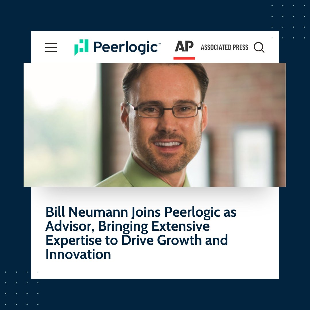 📣 Exciting news! Peerlogic is thrilled to announce that Bill Neumann, renowned dental industry expert and CEO of Group Dentistry Now, has joined our team as an advisor. 

Read more about this exciting collaboration: bit.ly/3MWvzIG

#DentalInnovation #PatientExperience