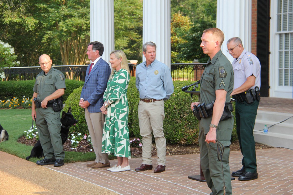 Thanks to <a href="/GAFirstLady/">First Lady Marty Kemp</a> and <a href="/GovKemp/">Governor Brian P. Kemp</a> for hosting our K9 graduation yesterday and <a href="/NWTF_official/">The National Wild Turkey Federation</a> for helping fund this project!