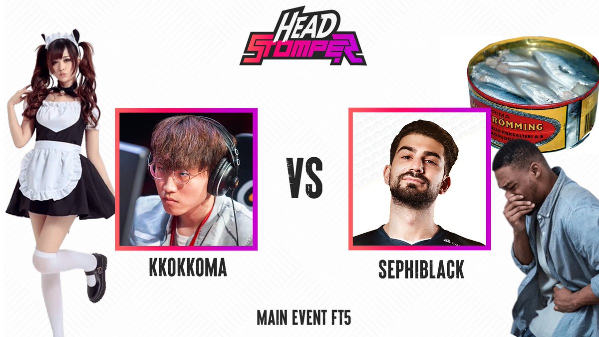 HEADSTOMPER EXHIBITION DAY!

Announcing the MAIN EVENT for tomorrow!

<a href="/kkokkoma_mujoy/">x I Kkokkoma</a> vs <a href="/Sephiblack/">Sephiblack</a> 

If Sephiblack loses, he will be eating the world's smelliest food 'Surstromming'. 

If Kkokkoma loses he will be getting his makeup done and will dress as a maid for everyone
