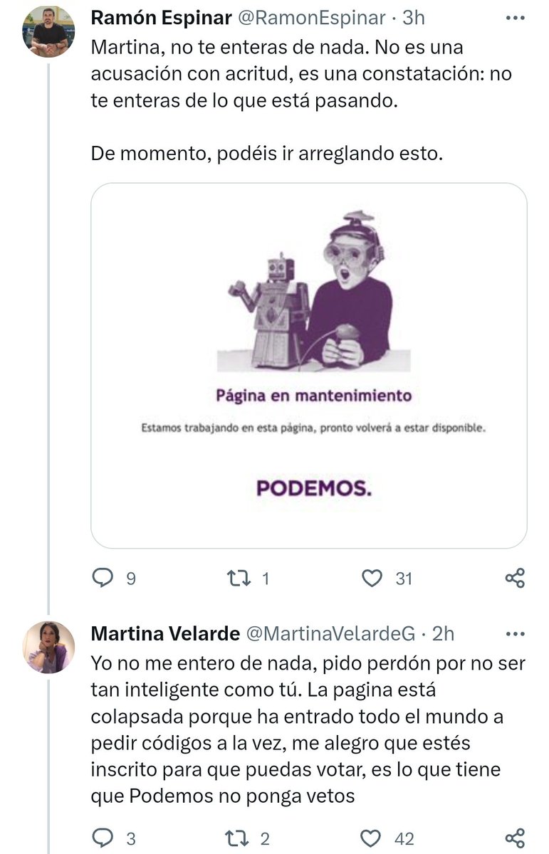 Scarlett_GJ's tweet photo. Ramón Espinar y los topos de Errejón que odian a Podemos están inscritos para votar NO al respaldo de la militancia a Ione Belarra e Irene Montero.
Así que ya sabes, si eres de Podemos vota SÍ
#YoConPodemos 
#YoConIoneBelarra 
#YoConIreneMontero 
#TúDecidesPodemos23J https://t.co/PB92lyVtFx