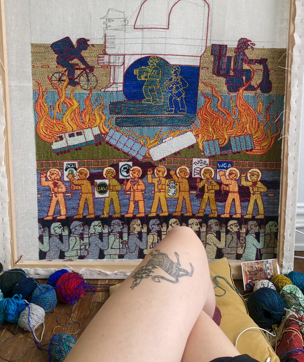 thetolerantweft's tweet photo. POV you’ve spent 70 hours embroidering this https://t.co/eujCssX2wv