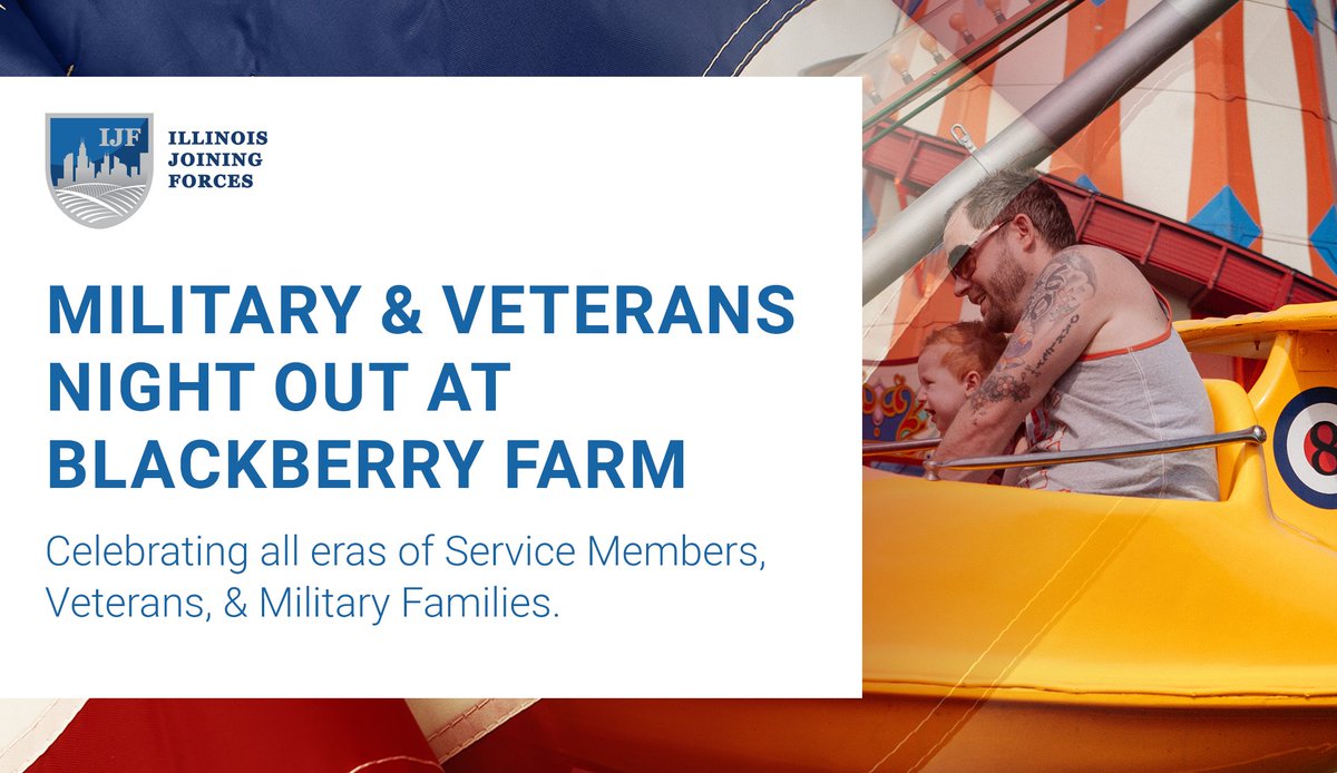ILJoiningForces's tweet image. 📢 On July 28, IJF presents our Aurora Area Regional Summit  for Service Providers, &amp;amp; a Military &amp;amp; Veteran Night Out at Blackberry Farm. Learn more at the links below and register NOW!

Service Provider Summit&amp;gt;&amp;gt; ow.ly/zKMb50OIOIp

Night Out&amp;gt;&amp;gt;ow.ly/jS2950OIOIo