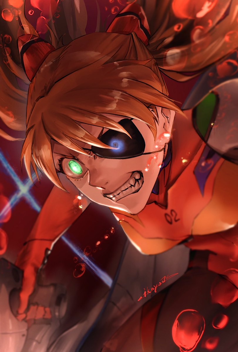 惣流・アスカ・ラングレー(エヴァンゲリオン) 「アスカ貼る流れなの?」|ikuyoanのイラスト
