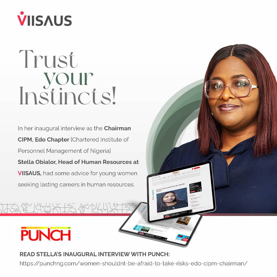 viisaus_ng's tweet photo. As a testament to the Viisausian culture of excellence, our Head of Human Resources, Stella Obialor who also serves as the Chairman CIPM, Edo Chapter (Chartered Institute of Personnel Management Nigeria) offers advice to young women aspiring to build careers in Human Resources. https://t.co/Yq9CkHGm4p