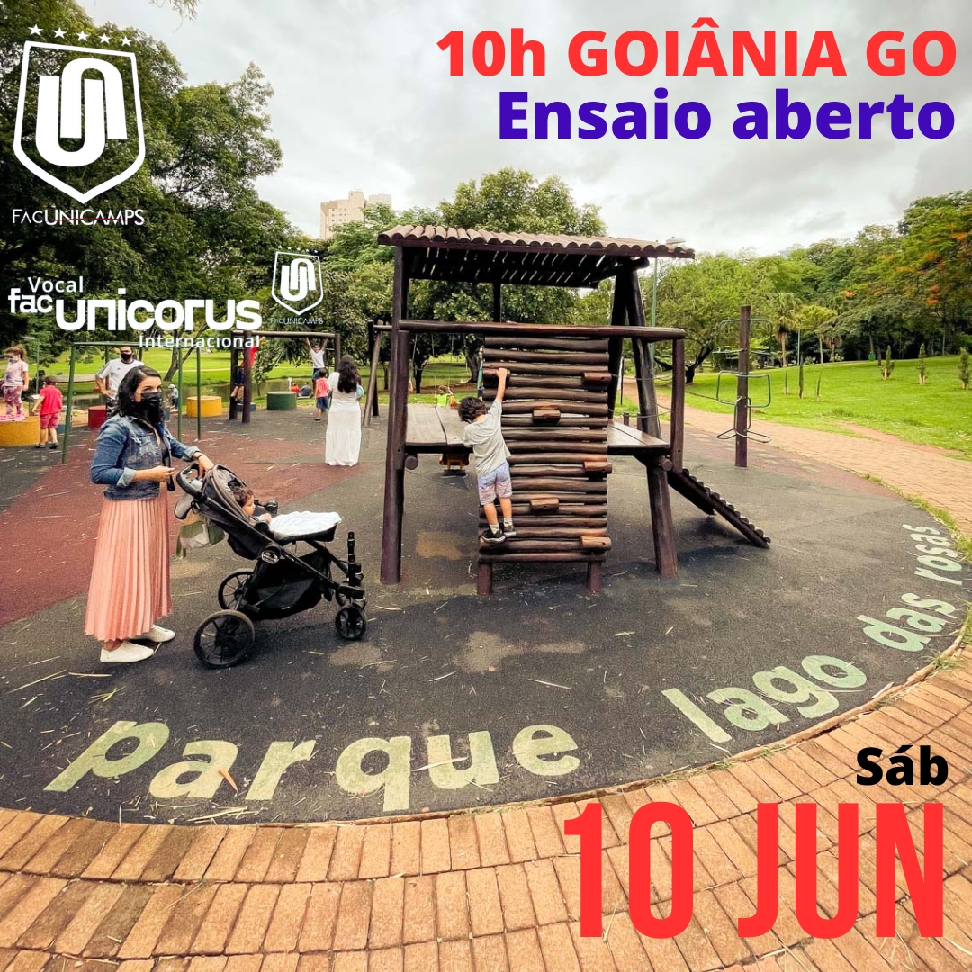 VFacunicorus's tweet photo. A @FacUnicamps Faculdade Unida de Campinas Goiânia GO, jun plataforma de Canto Coral, o @VFacunicorus Inter, te convida para o ensaio aberto no Sáb 10 Jun ás 10h no Parque Lago das Rosas-Goiânia GO. https://t.co/dKoCOgaroh