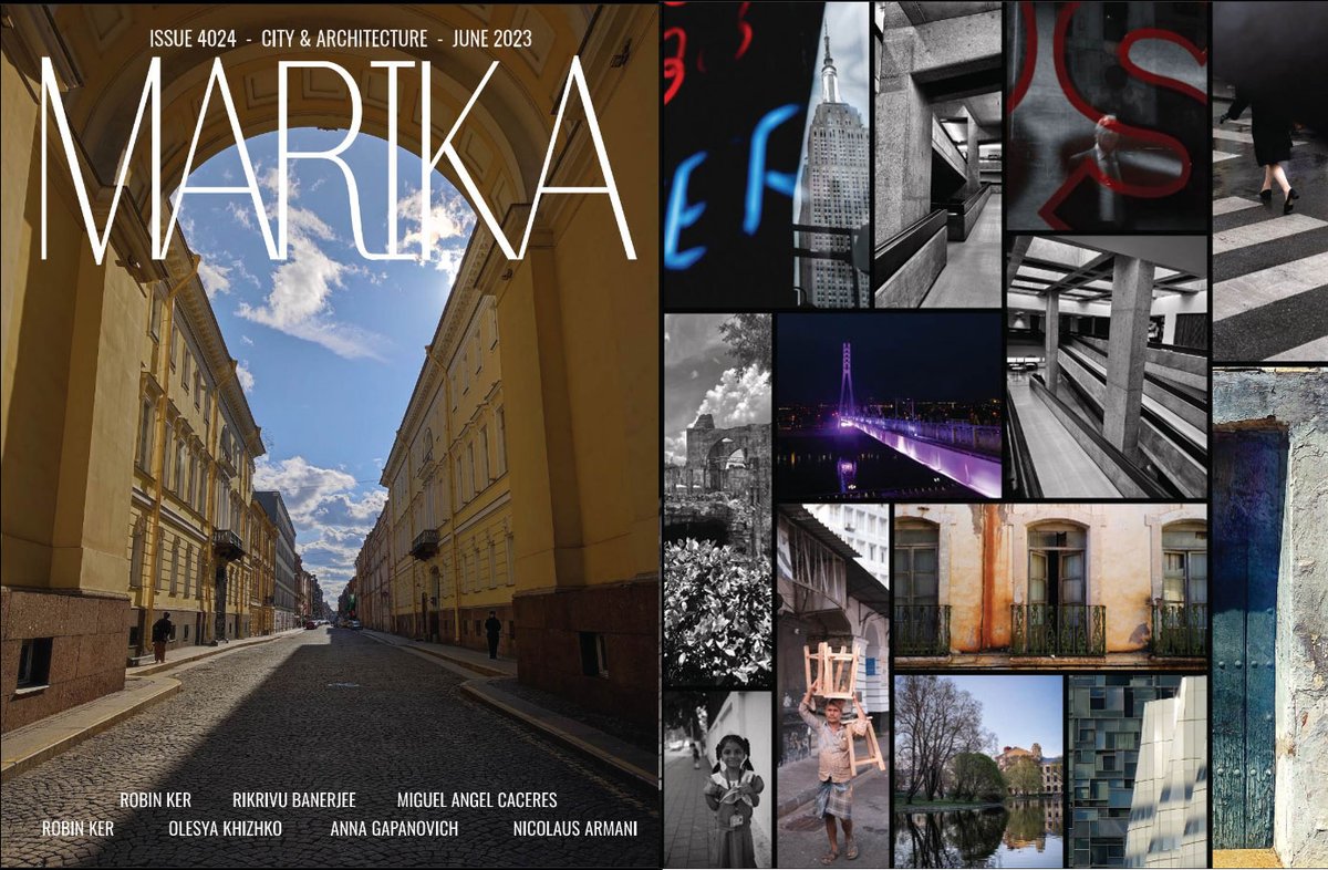 La revista MARIKA MAGAZINE CITY & ARCHITECTURE publica en su número de junio de 2023 un reportaje de mis fotografías de temática urbana y arquitectónica: magcloud.com/browse/issue/2…
#miguelangelcaceres #fotografia #marika #marikamagazine #city #architecture