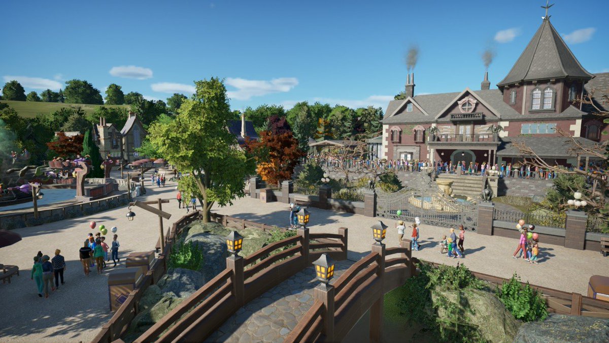 PlanetCoaster's tweet photo. It's time to get your boots on to explore the heart of this magical forest this #ConsoleThursday! Beware though, as you may run into the witch's house and the ghosts that wander. 

Explore FOXY PARC by DaRk-ToNy62 for PlayStation on the #FrontierWorkshop: https://t.co/ckbEJcpPpA https://t.co/cEJJIltoro
