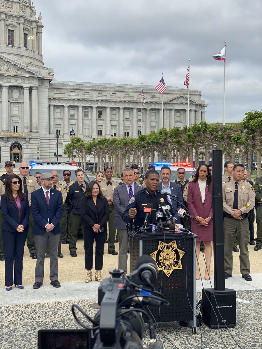 SFPDChiefScott's tweet photo. Public safety has been and will always be our top priority. I’m proud to join city leaders today to reinforce our efforts to turn the tide against the fentanyl epidemic in our city. https://t.co/po8OSIEpcx