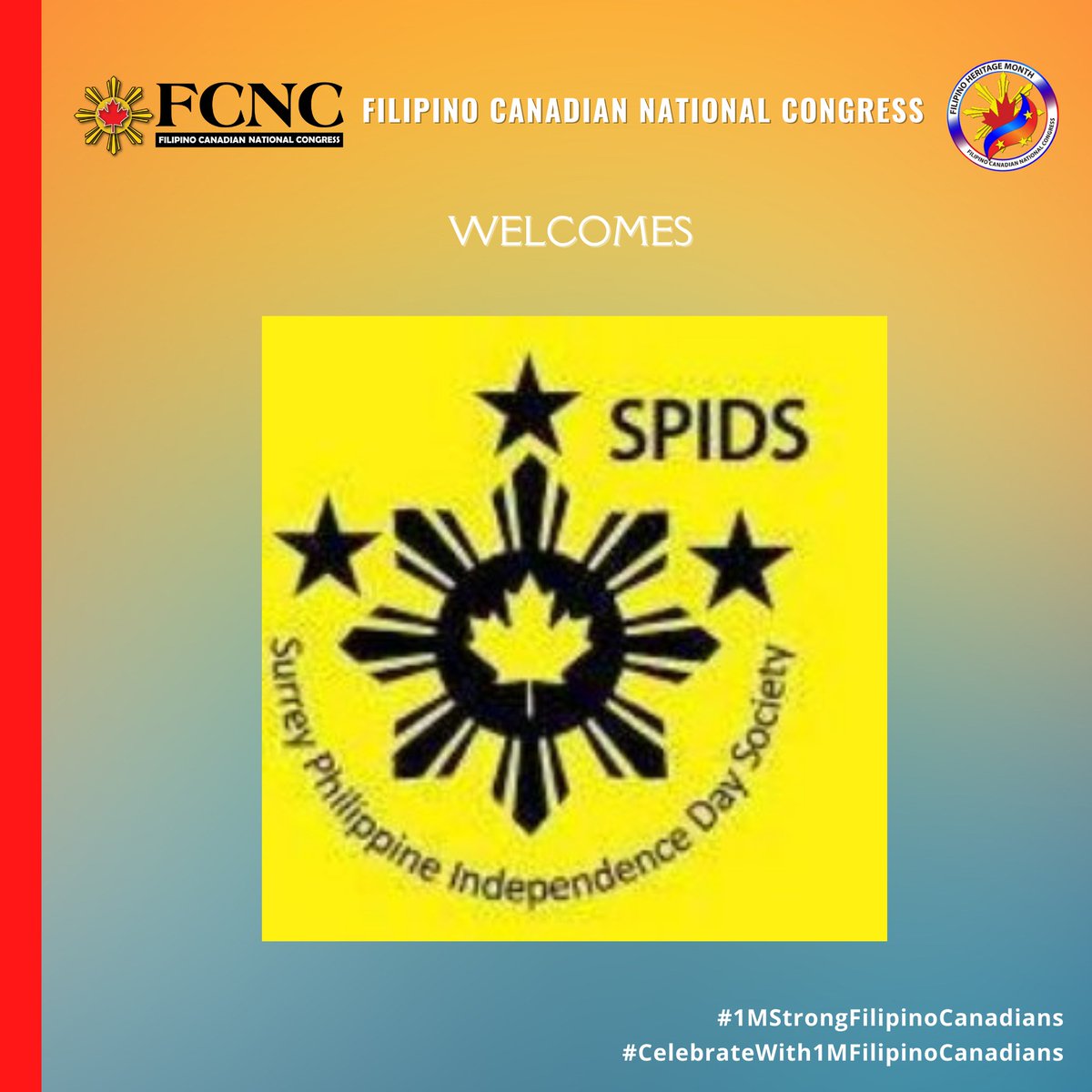 FilCdnCongress's tweet photo. To continue the feature of #FCNC Members fr Coast to Coast to Coast:   

Philippine Business Society of #Alberta
Surrey Philippine Independence Day Society @SPIDSGroup #BC 
O'McBelle Learning &amp; TrainingCtre #Manitoba 
Chinky DelMar EXPRealty #Ontario

#1MStrongFilipinoCanadians https://t.co/qpNR9DxSlH