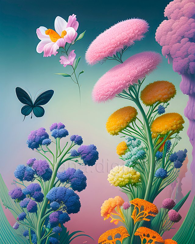 'Fantastic colorful flowers with a butterfly'
.
.
.
.
.
#fantasticflowers #fantasy #flowers #fantasyart #fantasyartwork #multicolored #butterfly #beauty #aiartwork #aiartist #fantastic_earth
