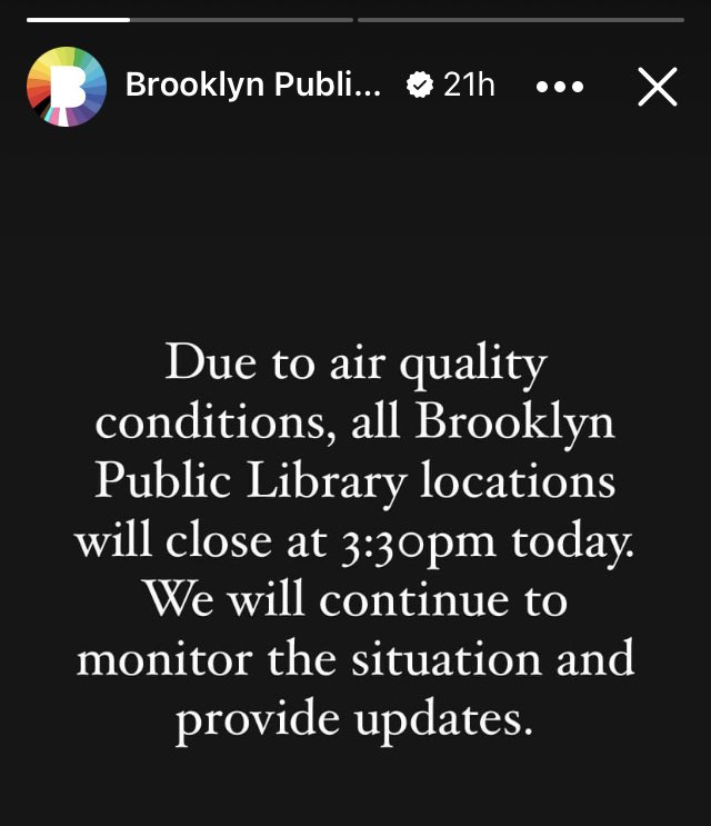 lem0nb0mbs's tweet image. #Brooklyn #BrooklynPublicLibrary #airquality #smoke #NYC