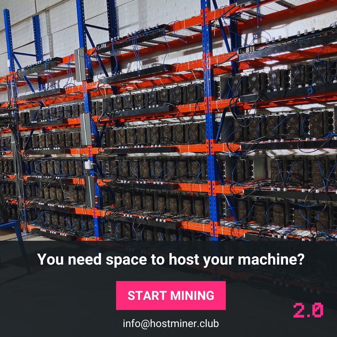 hostminer2_0's tweet photo. You need space for host your machine?
Start Now: info@hostminer.club
#hostminer https://t.co/p4yAecqmhr