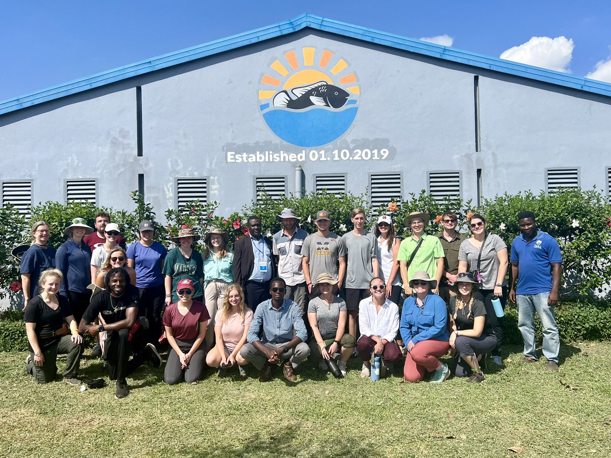 FishVetReichley's tweet photo. Many thanks to @YaleloUganda for welcoming our @msstate_vetmed Tropical Veterinary Medicine and One Health in Uganda study abroad program for a site visit to learn more about tilapia farming! @MSU_DAFVM @msstateglobal #fishvet https://t.co/cqim0pv1GD