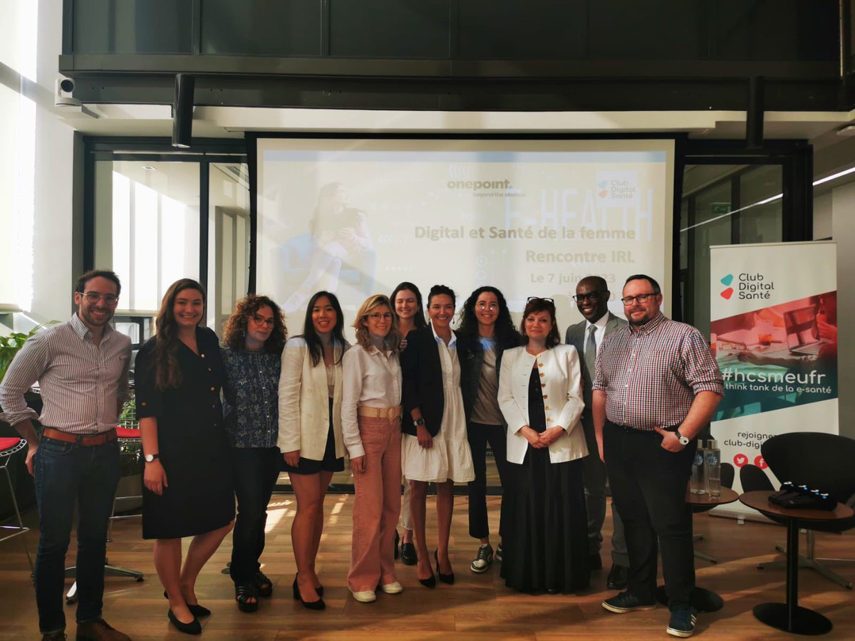 Dlalande75's tweet photo. 📷Souvenir de notre rencontre Irl @hcsmeufr 
« Digital et Santé de la Femme »
🙏Merci à @IloveMySLife @InesBenAmor6 @LucileLim @LoubnaMeliane @SamAlanbari 
@onepoint 
#hcsmeufr 👍🏻@NathalieBissotC https://t.co/WaSdADojMg