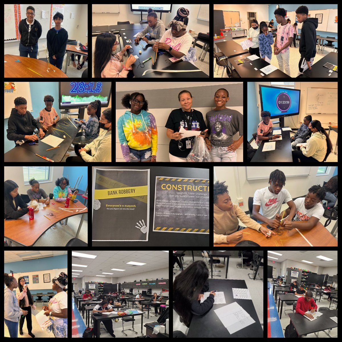 🔎 📝 🔨 Figure It Out Mystery, Marshmallow Tower Challenge, Carter Proud Scavenger Hunt and TSI Prep are all part of Day 4 of Summer Bridge Camp! 🤠
#Cohort8
#ClassOf2027
#CarterProud
<a href="/CCA_Admin_Baker/">Tina Baker</a>
