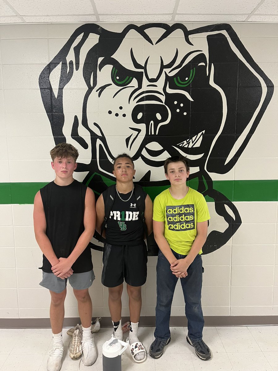 8th Grade MAX EFFORT  players of the week. They set the tone for the week with their work ethic.