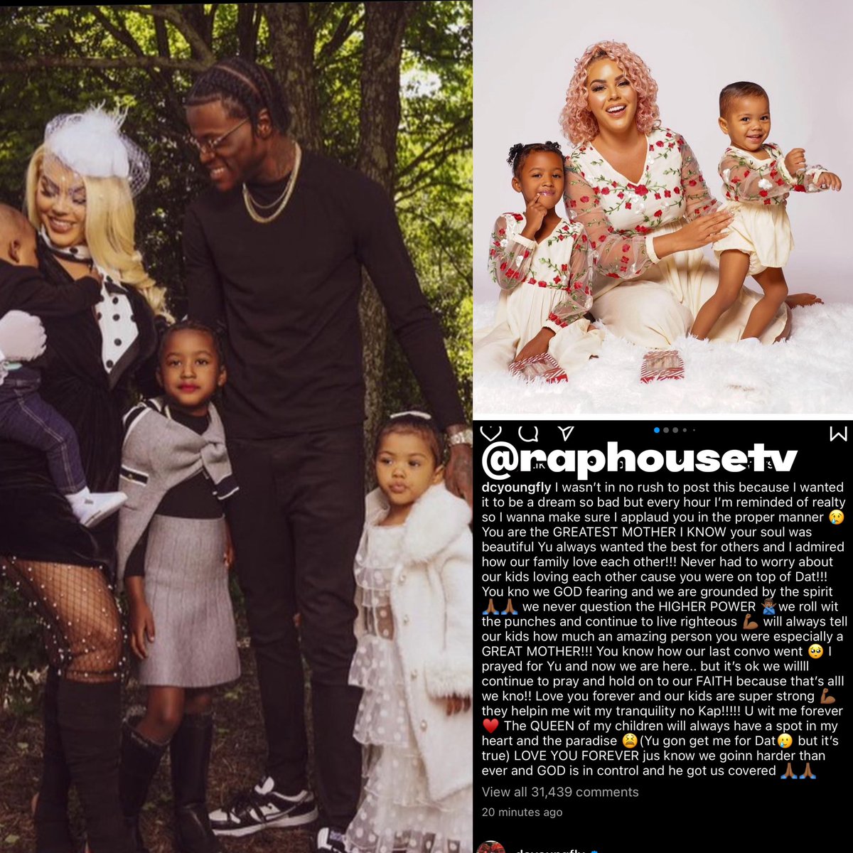 raphousetv2's tweet photo. Dc YoungFly Speaks out the First Time after the tragic passing of his Baby Mom Jackie Oh 😢💔 May She Rest in Peace 🕊️🙏🏾 https://t.co/8rxzsuragc