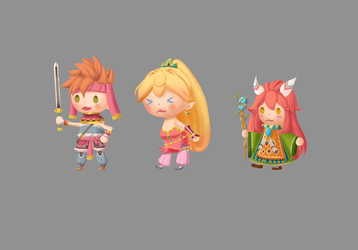 Its out a while, but im having fun with #finalfantasytheatrhythm 

I love FF Music so much, kupo! ✨
Which one is your favourite FF Game?

I was a little sad my favourite heros from #secretofmana werent in there, so i created i own versions, lol 🌸