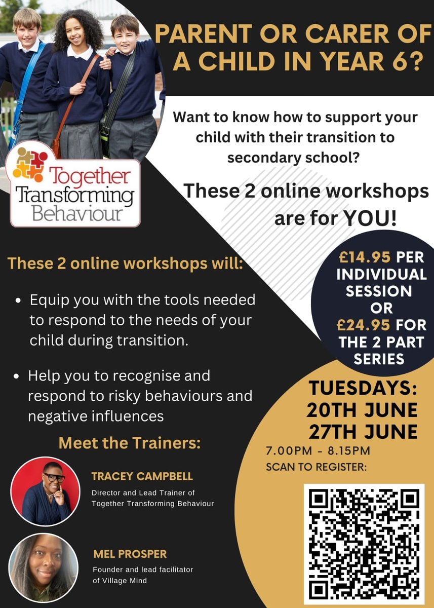 HELP! My child is moving from primary to secondary school...

We have been doing focused work around Y6-Y7 transition for over 10 years. 

Let us help you through this important stage in your child's life.

Book your place! 

#Y6transition