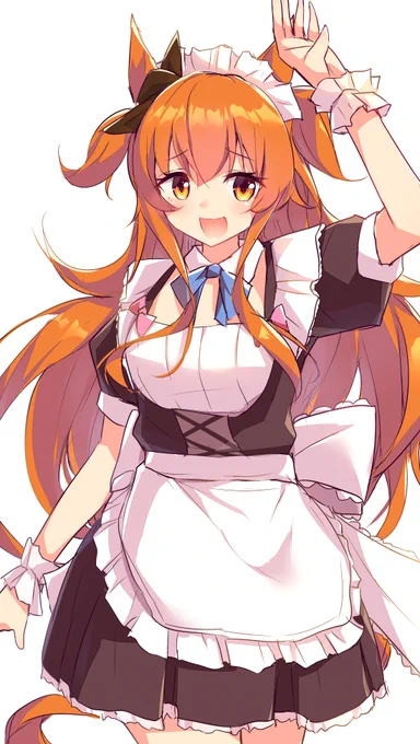 メイドマヤノ / ウマ娘 雑い描き