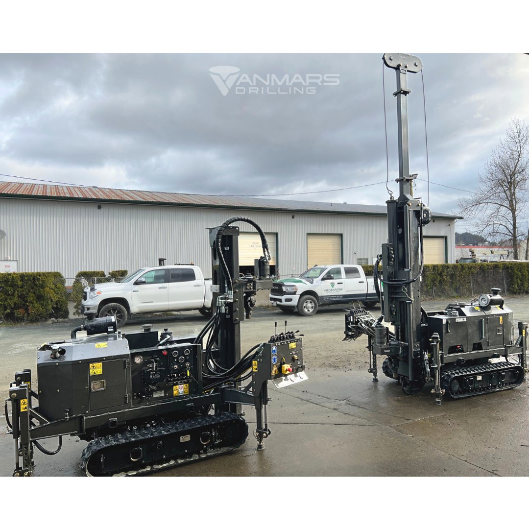 VanMarsDrilling's tweet photo. Our Spider Short Tower and Spider Tall Tower rigs after their spa day. Clean, shiny, and ready for the next job! ✨
#spiderdrill #limitedaccess #drillerlife #vanmarsdrilling #drillrig #geotechnicaldrilling #environmentaldrilling #safe #reliable #quality #vancouver #bc https://t.co/OL21wAVP2M