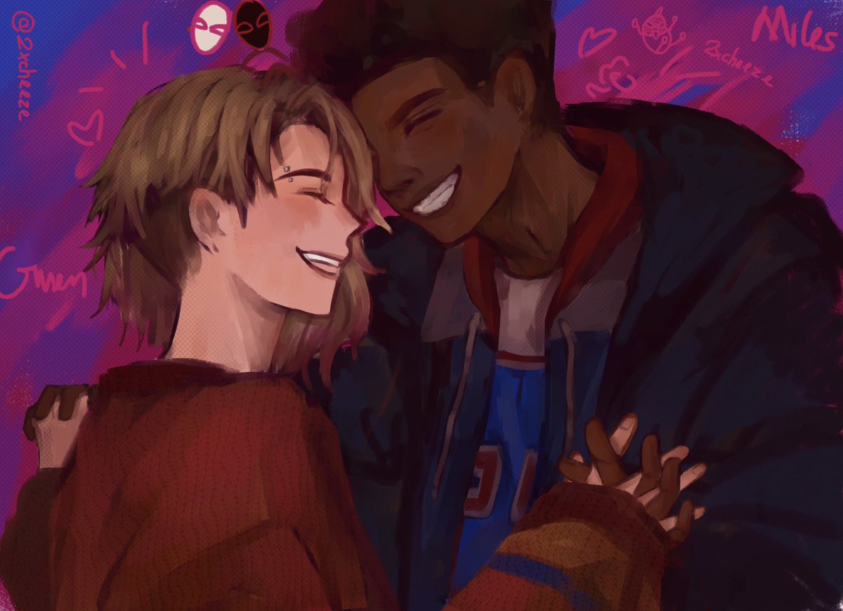 Just want them happy... 🥺
#AcrossTheSpiderVerse #AcrossTheSpiderVerseSpoilers 
#GwenStacy #MilesMorales