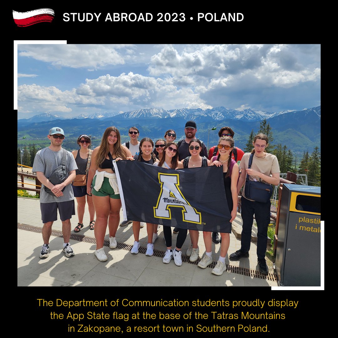 Appstatecomdept's tweet photo. Let's explore Prague & Poland this week with @Appstatecomdept's Study Abroad Program. Today's stops are Zakopane, and Warsaw. For more info about #StudyAbroad, visit https://t.co/JJFe7sh41a
#AppState #AppstateFAA #AppStateCOMDept #StudyAbroad
@appstate @AppStateFAA https://t.co/j0YMOSSSgk