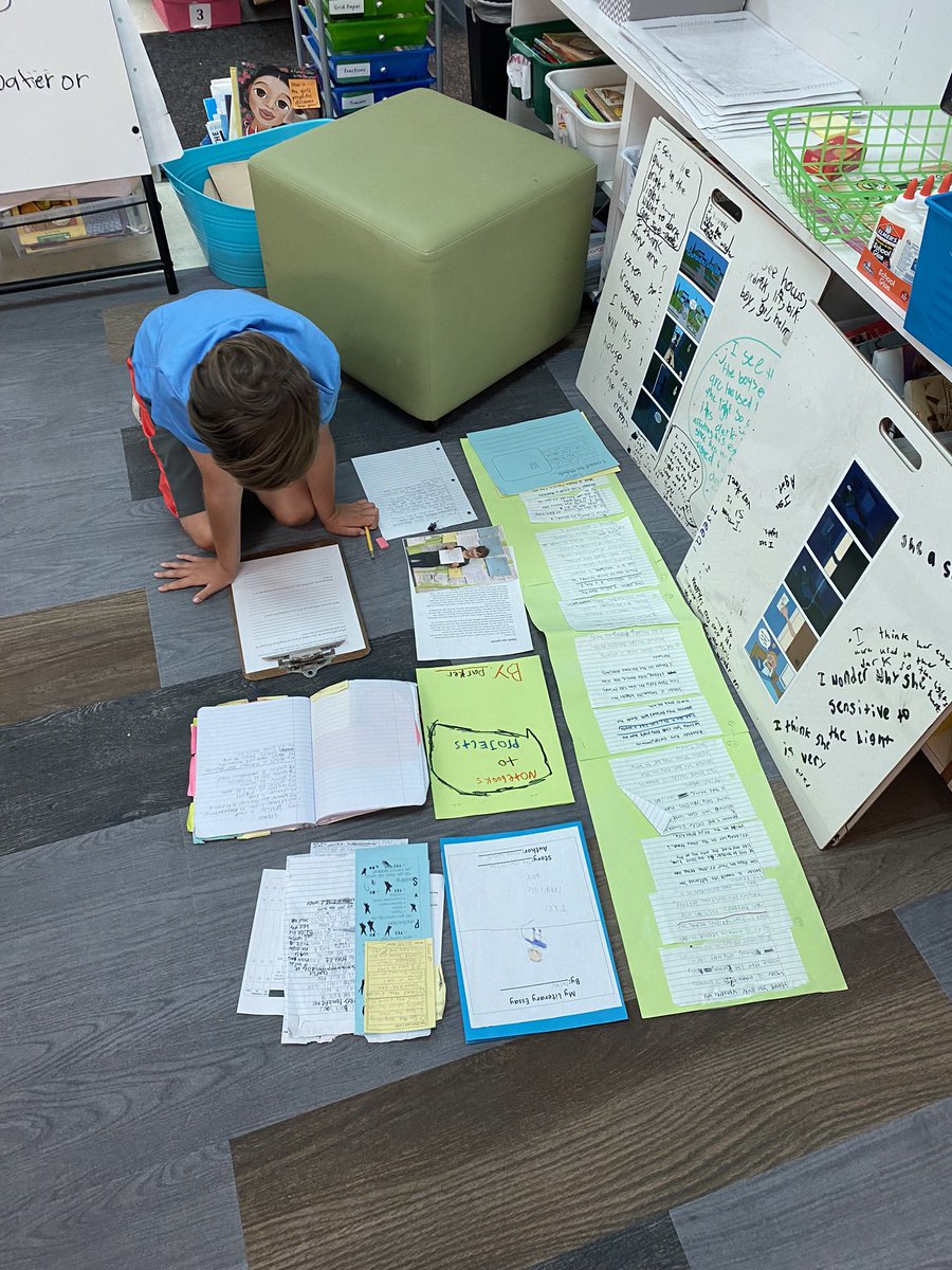 Writers reflect on the growth of their writing throughout the year! So proud of these fourth grade authors!!