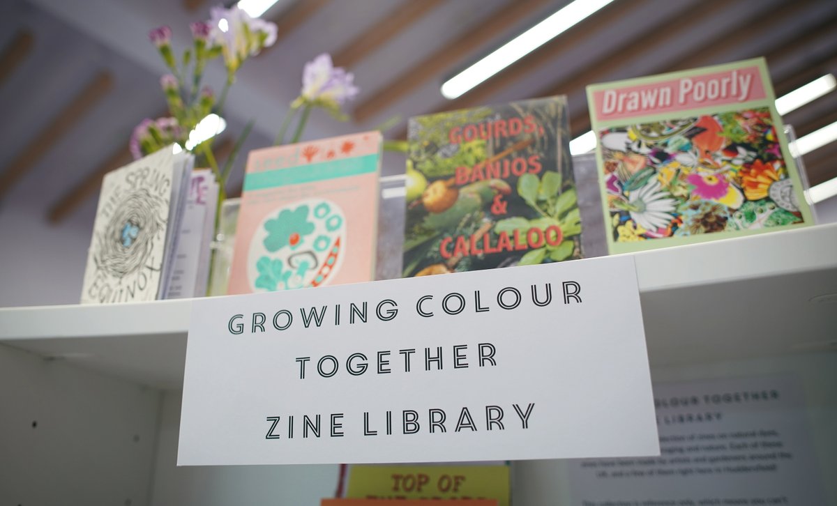 Throwback to the Birkby &amp; Fartown Growing Colour Together showcase event.

Visit the dye garden, Growing Colour Together zine library and textile exhibit whenever the library is open until 30 June. 

Discover more Growing Colour Together events: woveninkirklees.co.uk/events/photo/?…

#WOVEN23
