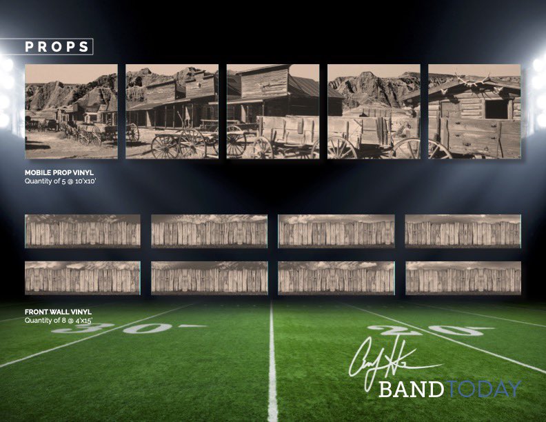 We are so excited to be working with Band Today to bring our 2023 show NEW FRONTIER to life! Prop preview! #newfrontier #progressoverperfection