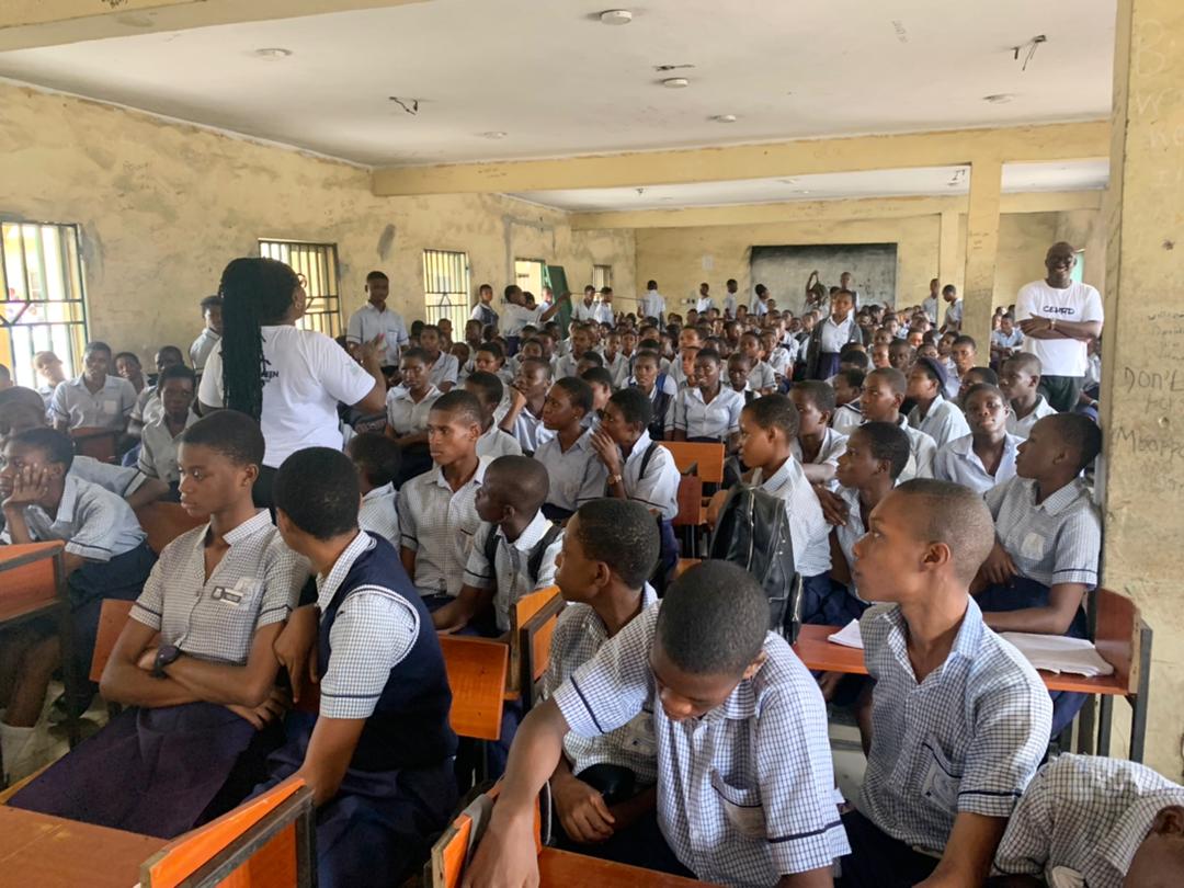 CEHRD's tweet photo. CEHRD takes World Environment Day 2023 with the slogan #BeatPlasticPollution# to Government Secondary School, Oroworuokwo, Port Harcourt, Rivers State. The objective is to equip the students to be part of the solution to end plastic pollution. #BeatPlasticPollution #WED2023 https://t.co/xhszpgDMp5