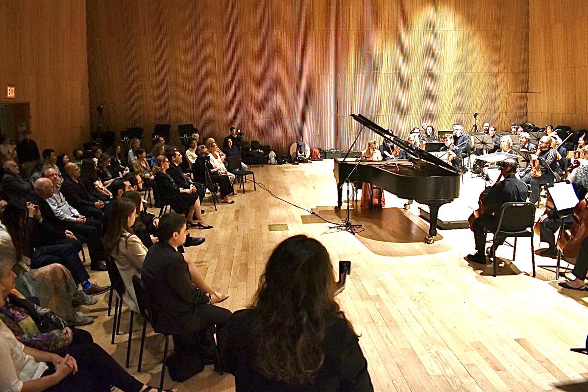ArmeniaUN's tweet photo. The 120th anniversary of the world renowned Armenian composer Aram Khachaturian commemorated in New York City, with colorful and energetic performance by Karine Poghosyan and MidAtlantic Philharmonic Orchestra with Maestro Jason Tramm #AramKhachaturian120 🎶 #GayanehBallet #Oror https://t.co/IQhEbSoU6v