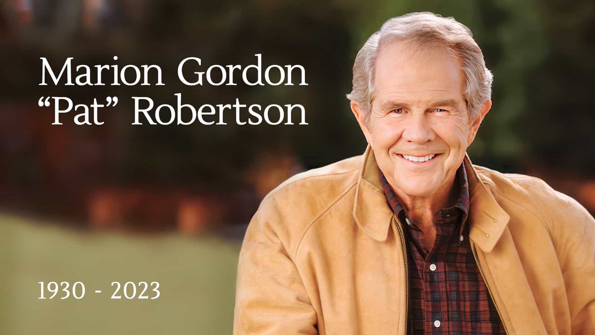 With great sadness, we announce that Dr. M.G. “Pat” Robertson has gone home to be with his Lord and Savior today, June 8, 2023. Thank you for your prayers for the Robertson family and the ministry of CBN. For more details on #Pat’s life and legacy, visit go.ob.org/pat