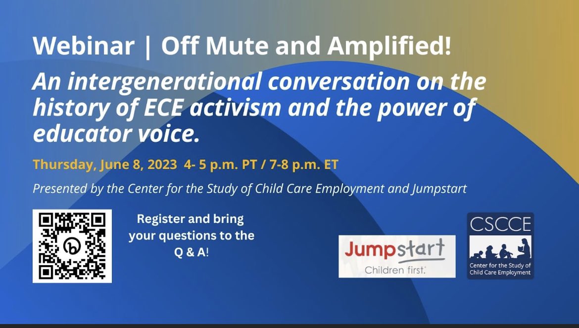 scv_caaeyc's tweet image. *Reposting* TODAY at 4pmPT! Join our live Q&amp;amp;A on the history of #ECE activism and the power of #EarlyEducator voice. Featuring creators of the Worthy Wage Movement &amp;amp; ECHOES project &amp;amp; current educators. Register &amp;amp; bring your questions! ow.ly/M2yu50OB77F